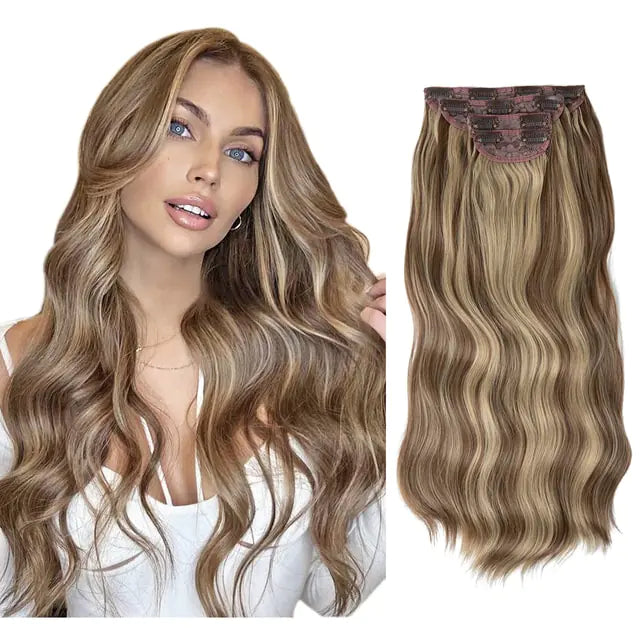 WaveGlam Long Wavy Clip-In Hair Extensions - Glamorize Hair & Beauty 