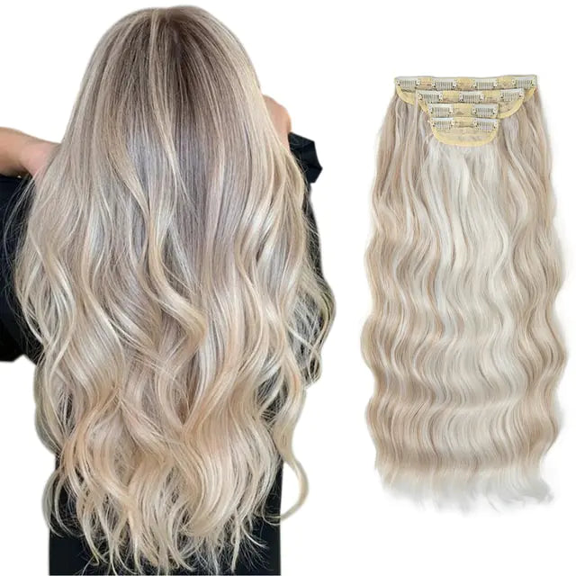 WaveGlam Long Wavy Clip-In Hair Extensions - Glamorize Hair & Beauty 