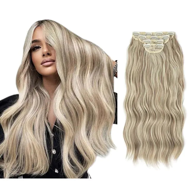 WaveGlam Long Wavy Clip-In Hair Extensions - Glamorize Hair & Beauty 