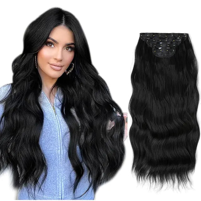 WaveGlam Long Wavy Clip-In Hair Extensions - Glamorize Hair & Beauty 