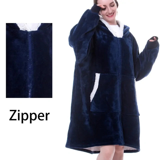 CozyWrap Sleeved Blanket Robe - Glamorize Hair & Beauty 