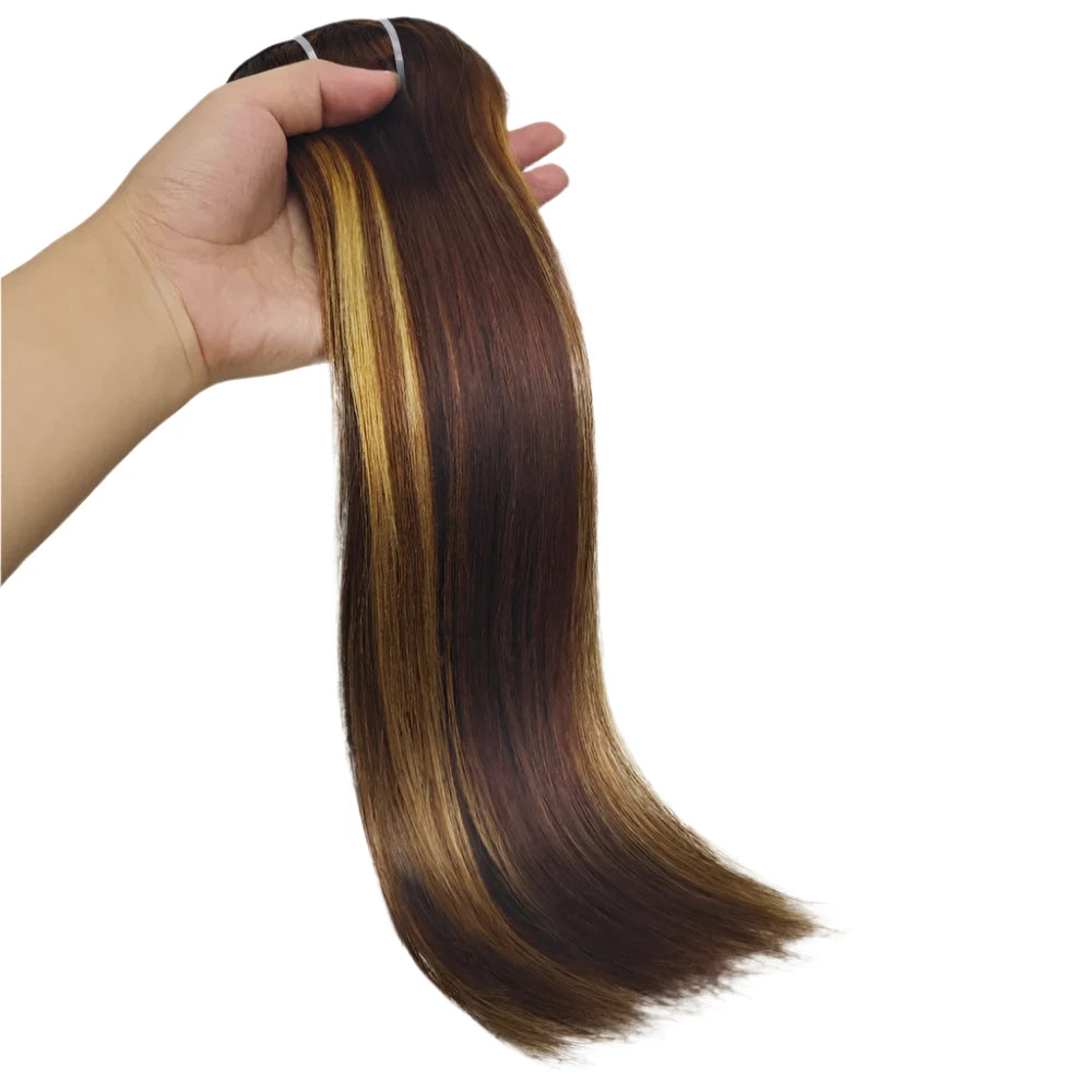 Natural Straight Clip-In Extensions – 100% Brazilian Virgin Hair - Glamorize Hair & Beauty 