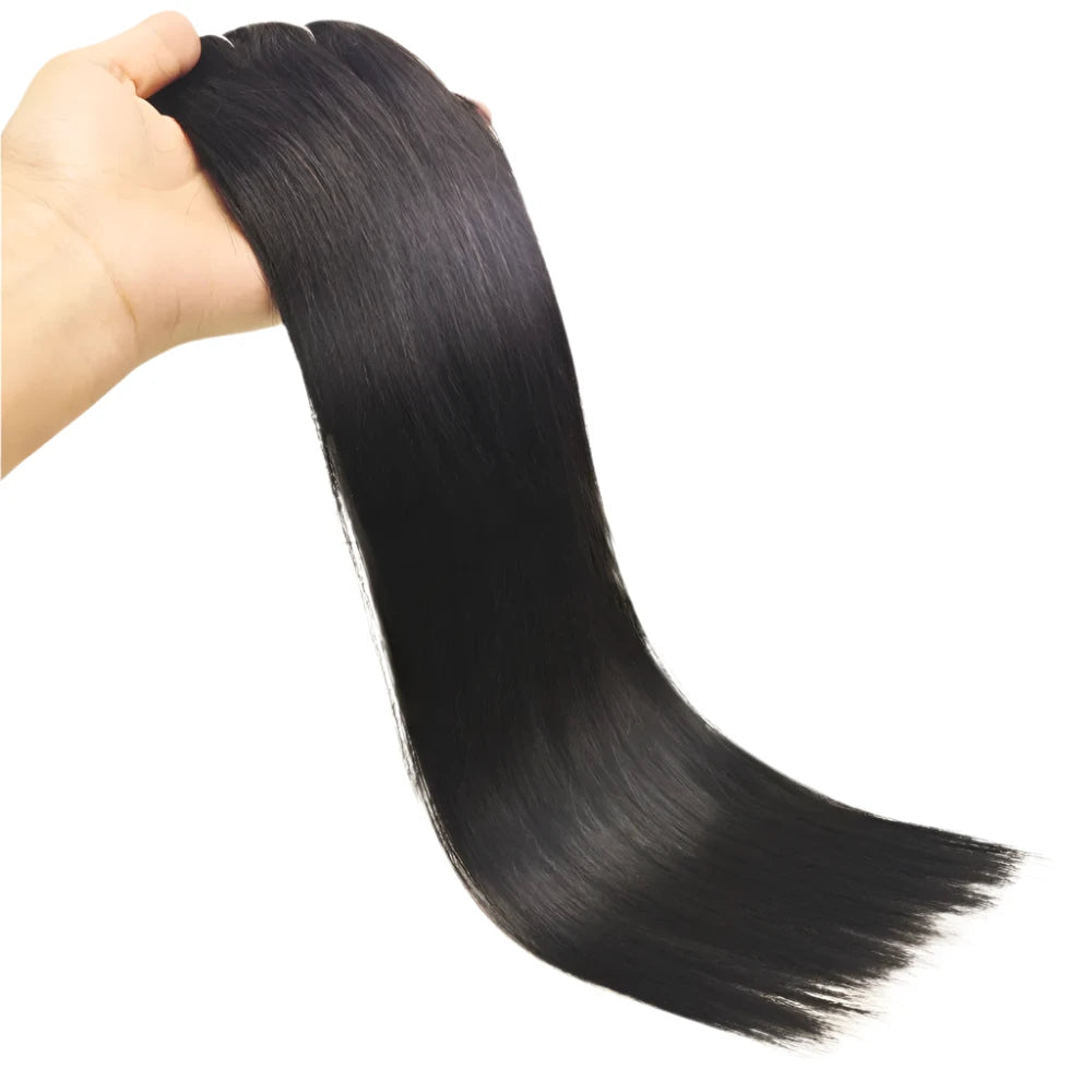 Silky Straight Clip-In Extensions – 100% Brazilian Virgin Hair - Glamorize Hair & Beauty 