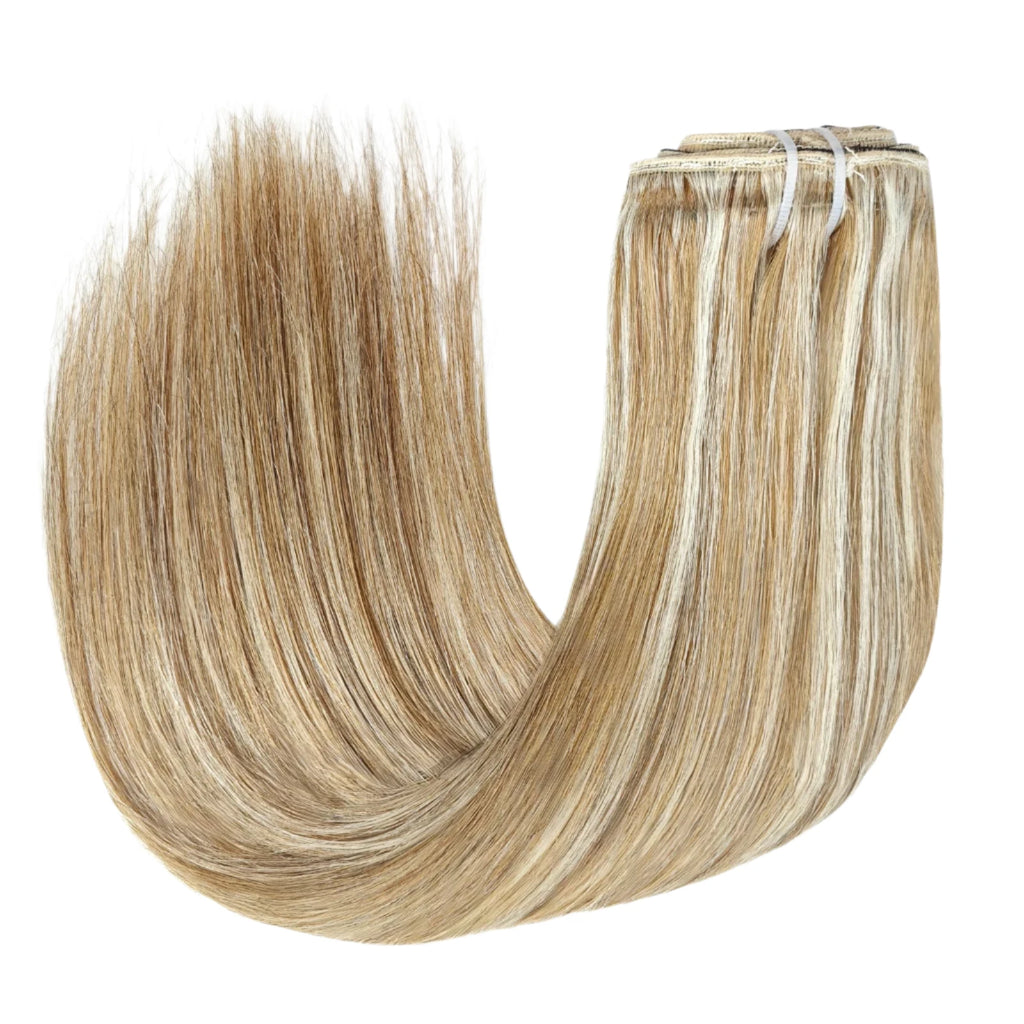 Sleek Straight Clip-In Extensions – Brazilian Remy Human Hair - Glamorize Hair & Beauty 