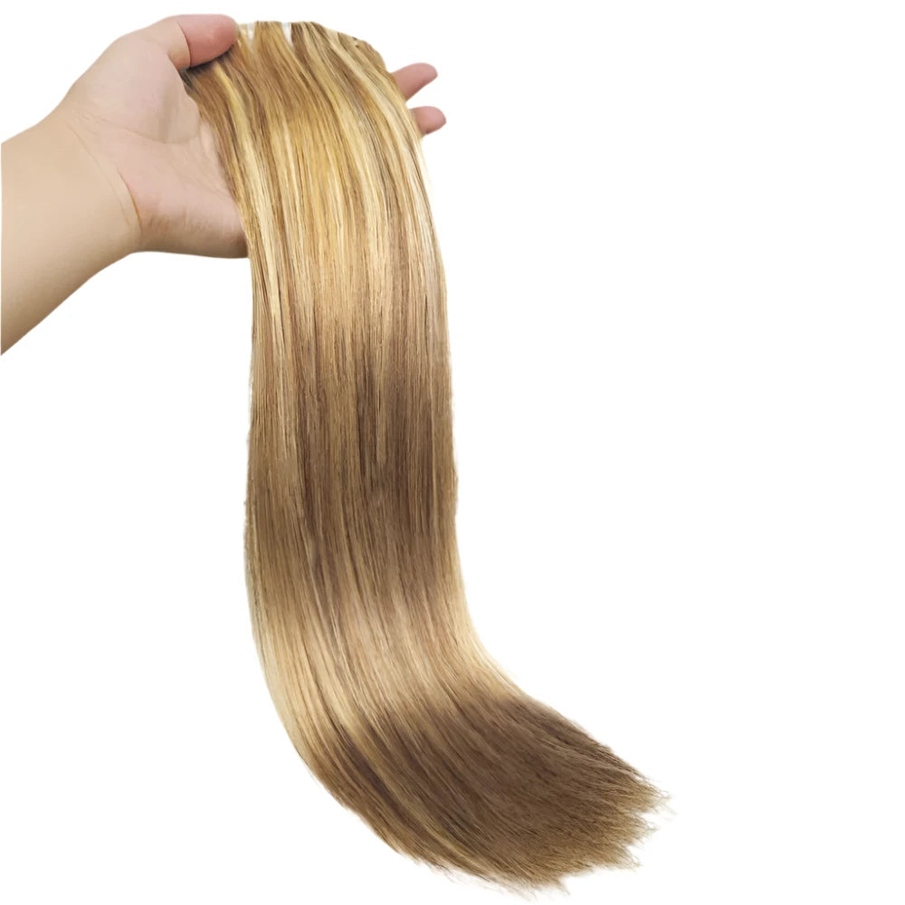 Natural Straight Clip-In Extensions – 100% Brazilian Virgin Hair - Glamorize Hair & Beauty 