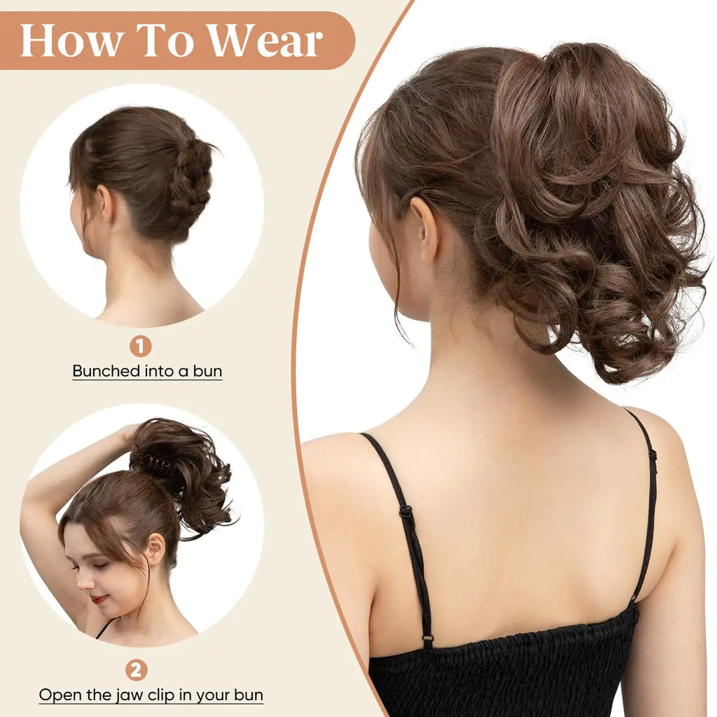 ChicMess Clip-In Hair Bun - Glamorize Hair & Beauty 