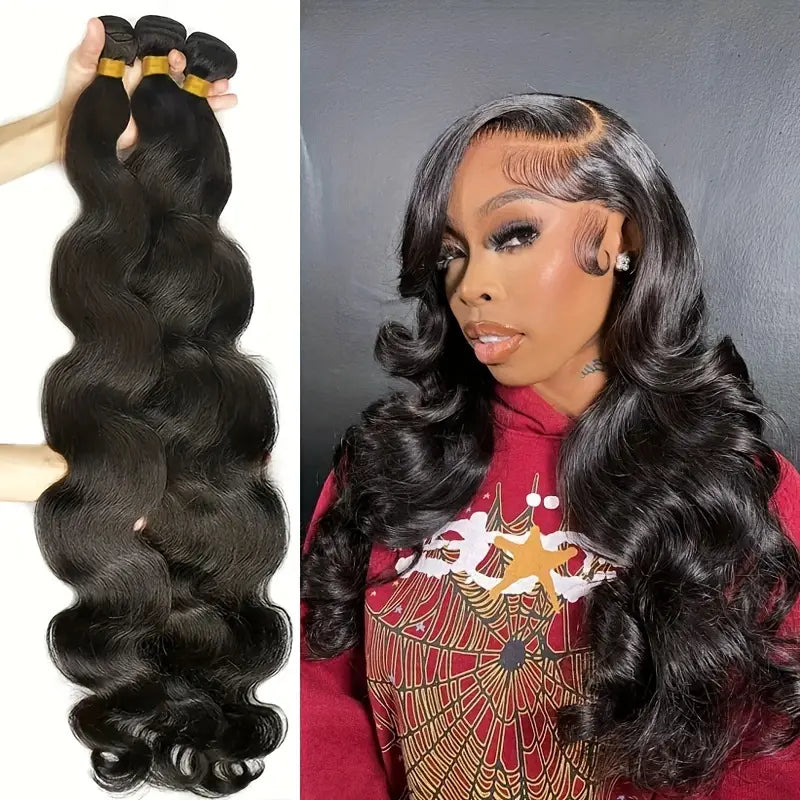 GlamorWave 30" Brazilian Body Wave Human Hair Bundles - Glamorize Hair & Beauty 