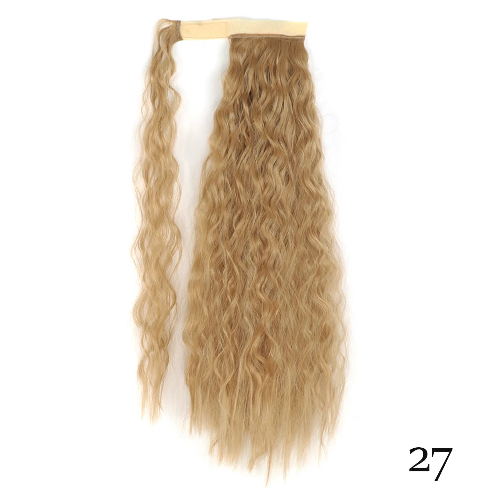 Glam Pony 22" Clip-In Straight Ponytail – Instant Volume & Style Extension - Glamorize Hair & Beauty 