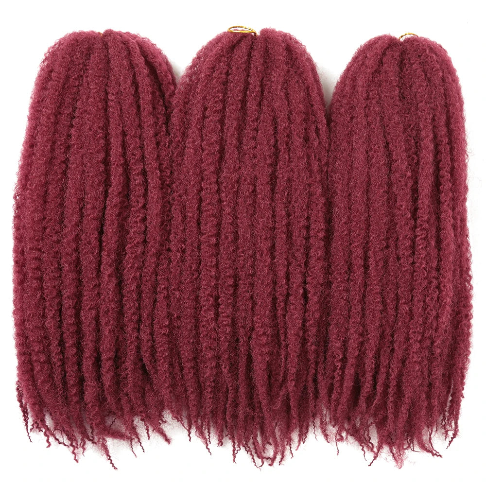 Twist & Shout 18" Afro Kinky Marley Braiding Hair – Bold & Bouncy Extensions - Glamorize Hair & Beauty 