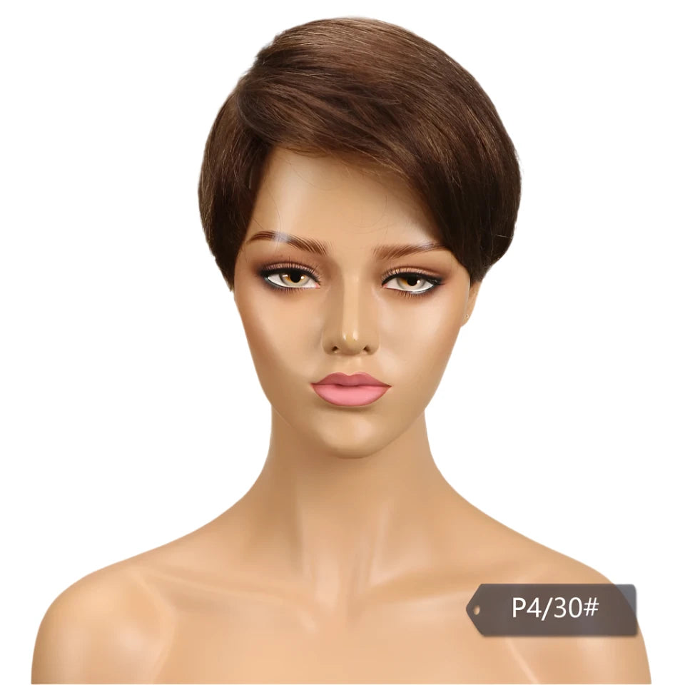 LuxePixie Brazilian Remy Wig – Bold Red Elegance - Glamorize Hair & Beauty 