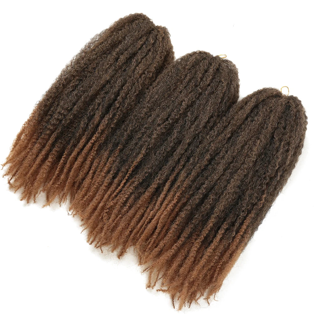 Twist & Shout 18" Afro Kinky Marley Braiding Hair – Bold & Bouncy Extensions - Glamorize Hair & Beauty 