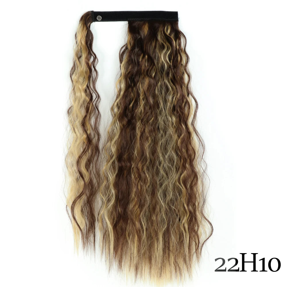 Glam Pony 22" Clip-In Straight Ponytail – Instant Volume & Style Extension - Glamorize Hair & Beauty 