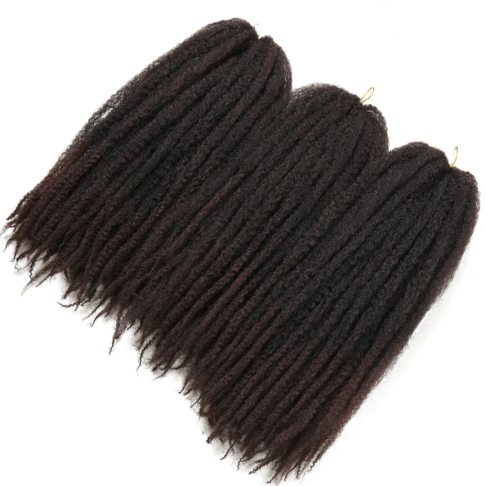 Twist & Shout 18" Afro Kinky Marley Braiding Hair – Bold & Bouncy Extensions - Glamorize Hair & Beauty 