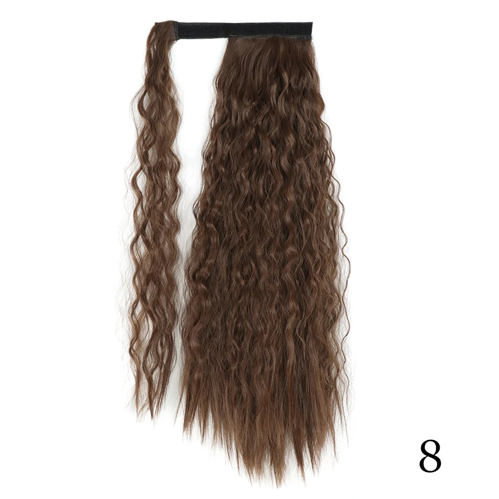 Glam Pony 22" Clip-In Straight Ponytail – Instant Volume & Style Extension - Glamorize Hair & Beauty 