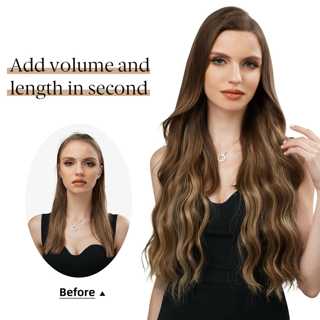 WaveGlam Clip-In Wavy Hair Extensions - Glamorize Hair & Beauty 