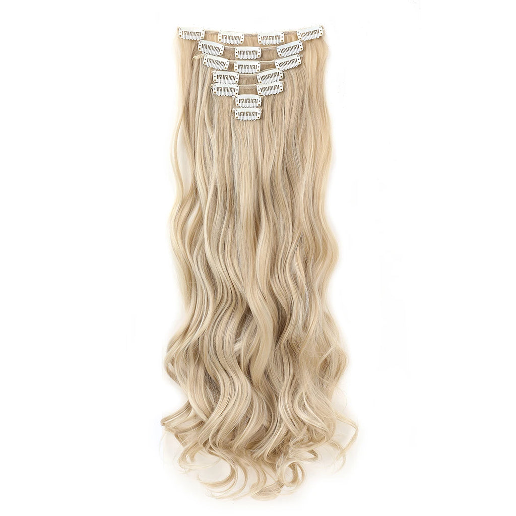 GlamWave Clip-In Extensions – 22" Luxe Wavy Set - Glamorize Hair & Beauty 