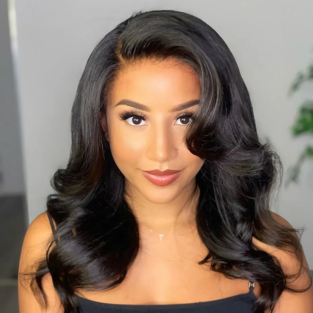 Luxe Body Wave Bob – 13x6 Transparent Lace Frontal Wig, 100% Virgin Remy Hair - Glamorize Hair & Beauty 