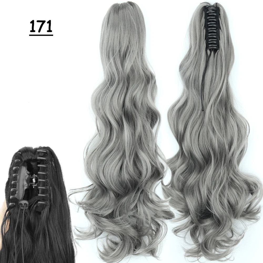 Sleek Claw Clip Ponytail – 24" Heat-Resistant Hairpiece - Glamorize Hair & Beauty 