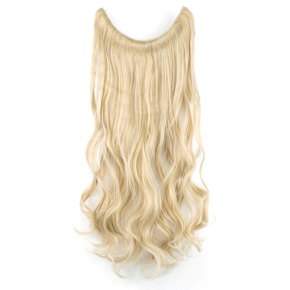 HaloGlam Invisible Wavy Hair Extensions – 17 Color Collection - Glamorize Hair & Beauty 