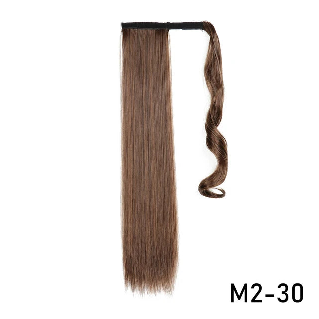 Glam Pony 22" Clip-In Straight Ponytail – Instant Volume & Style Extension - Glamorize Hair & Beauty 