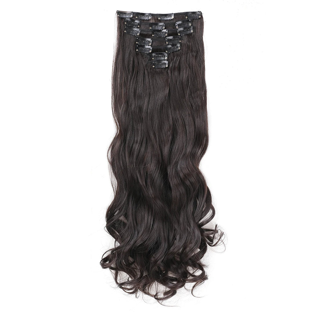 GlamWave Clip-In Extensions – 22" Luxe Wavy Set - Glamorize Hair & Beauty 