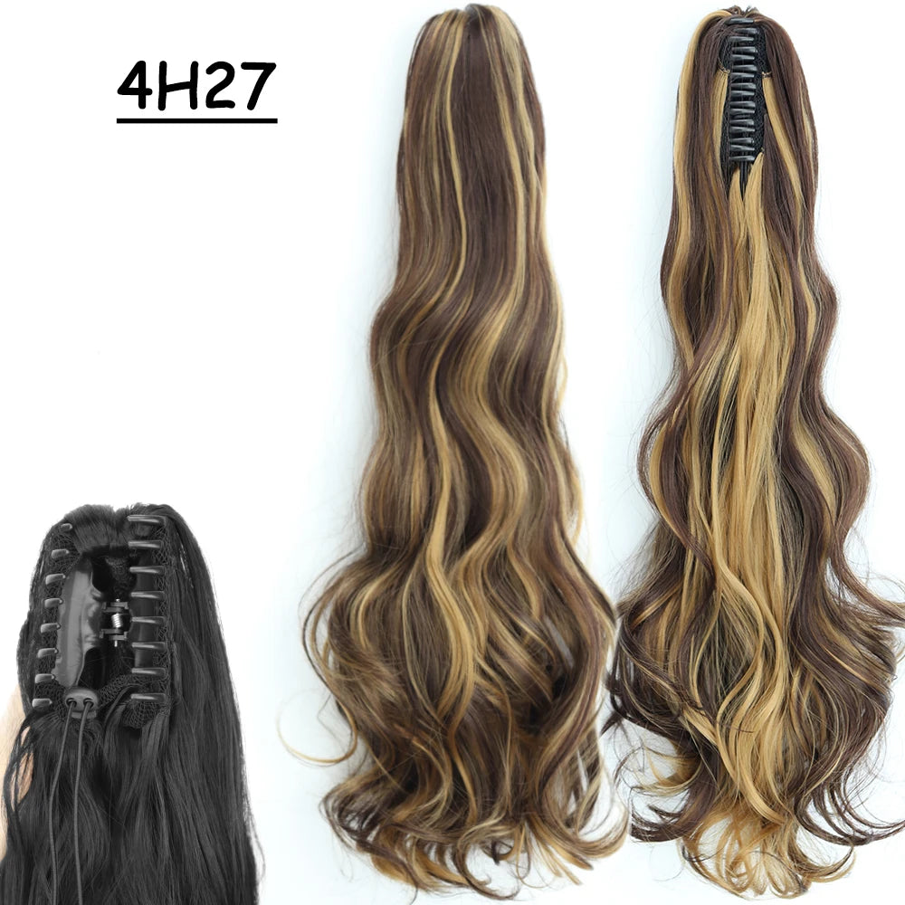 Sleek Claw Clip Ponytail – 24" Heat-Resistant Hairpiece - Glamorize Hair & Beauty 