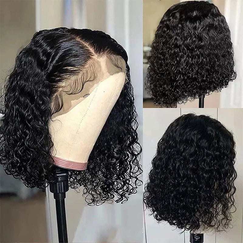 Elegance Deep Wave Bob – 13x4 Lace Frontal Virgin Human Hair Wig - Glamorize Hair & Beauty 