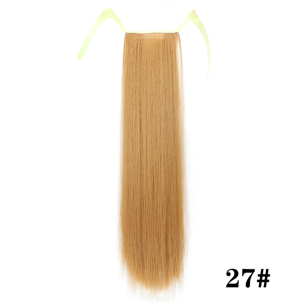 Glam Pony 22" Clip-In Straight Ponytail – Instant Volume & Style Extension - Glamorize Hair & Beauty 