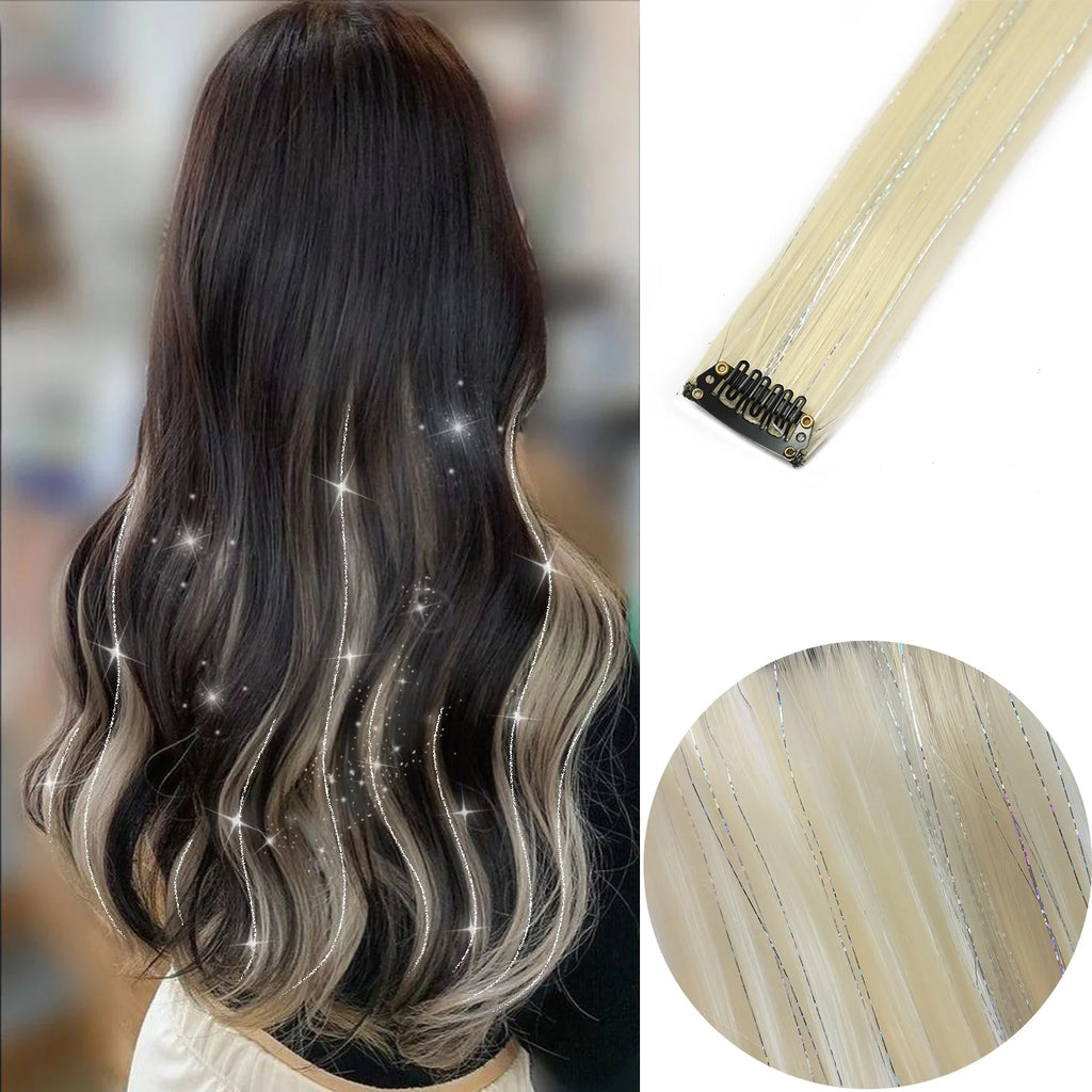 Vibrant Party Highlights – 22" Clip-In Multi-Color Hair Extensions - Glamorize Hair & Beauty 