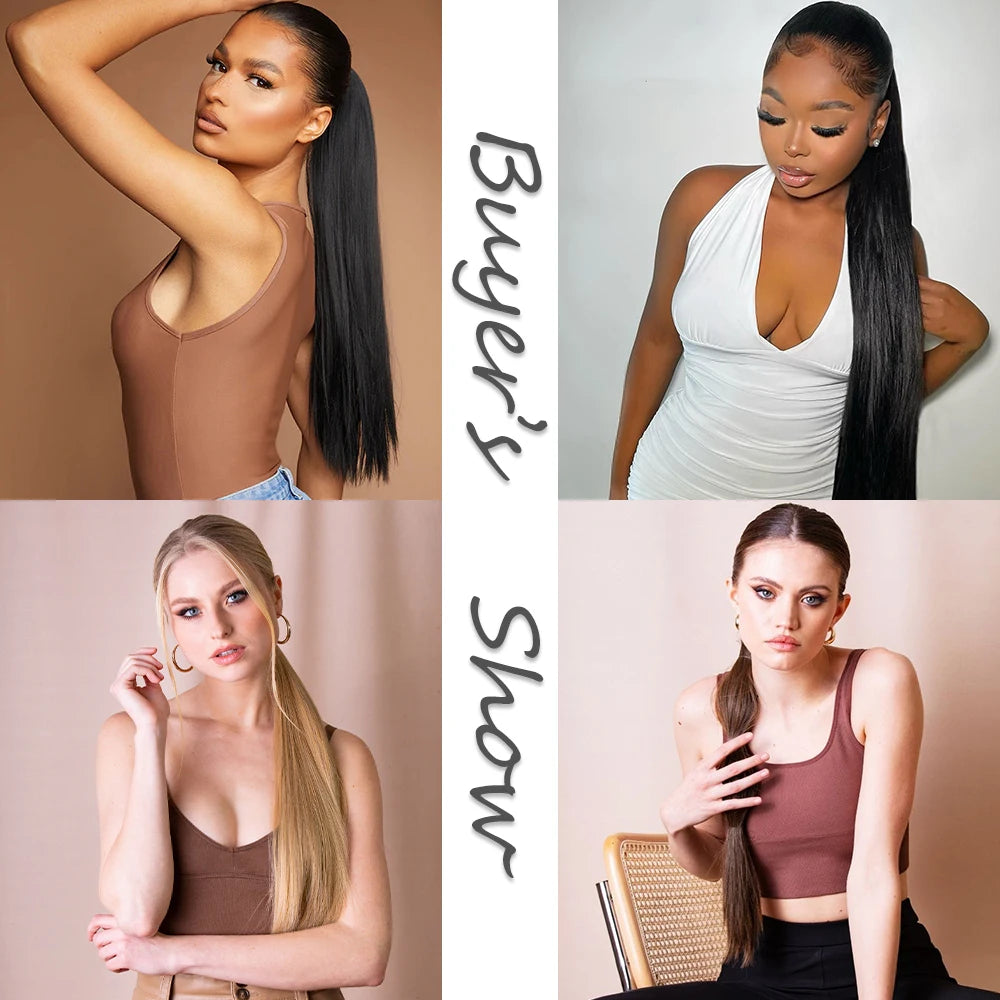 Sleek Claw Clip Ponytail – 24" Heat-Resistant Hairpiece - Glamorize Hair & Beauty 