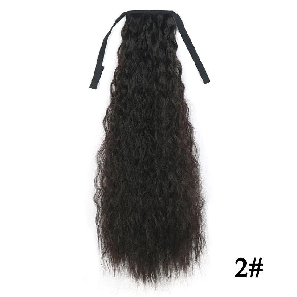 Glam Pony 22" Clip-In Straight Ponytail – Instant Volume & Style Extension - Glamorize Hair & Beauty 