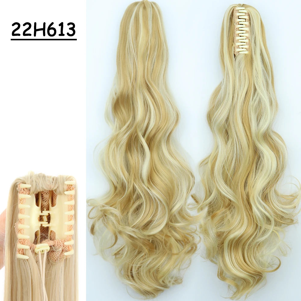 Sleek Claw Clip Ponytail – 24" Heat-Resistant Hairpiece - Glamorize Hair & Beauty 