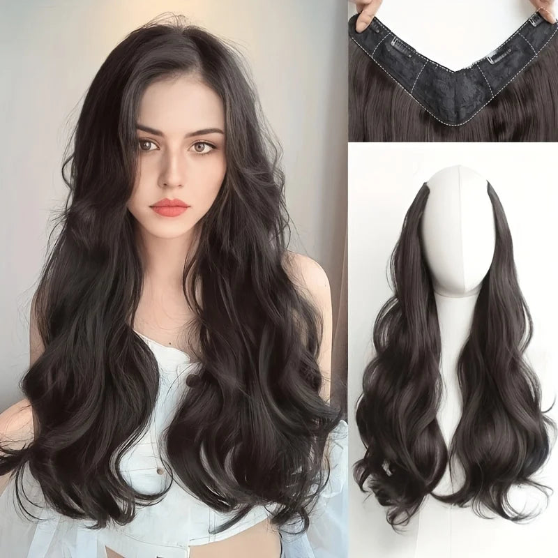 LuxeWave Invisible Extensions – Full-Body Wavy Glam - Glamorize Hair & Beauty 