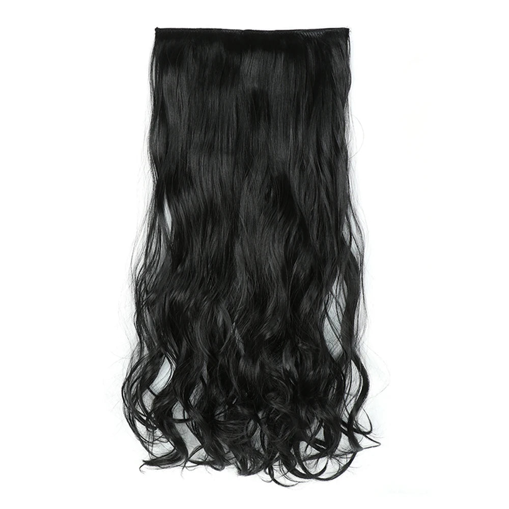 GlamWave 22" Clip-In Hair Extensions | Heat-Resistant Luxe Volume - Glamorize Hair & Beauty 