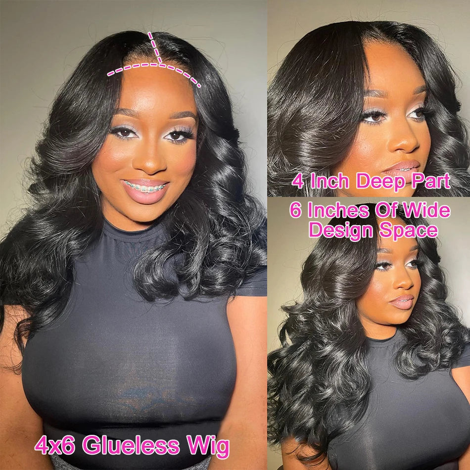 Luxe Body Wave Bob – 13x6 Transparent Lace Frontal Wig, 100% Virgin Remy Hair - Glamorize Hair & Beauty 