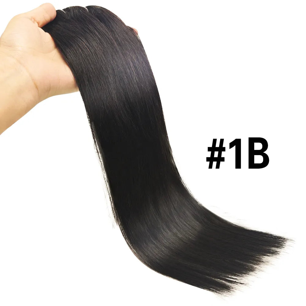 Silky Seamless Clip-In Extensions – 100% Real Human Hair - Glamorize Hair & Beauty 