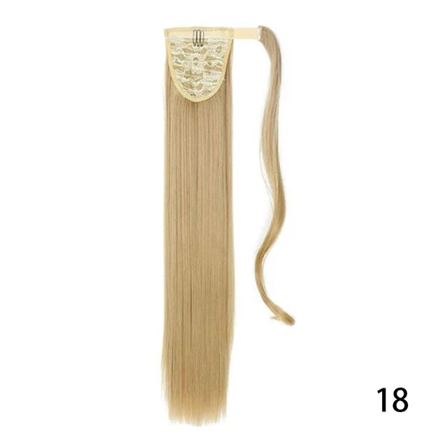 Glam Pony 22" Clip-In Straight Ponytail – Instant Volume & Style Extension - Glamorize Hair & Beauty 