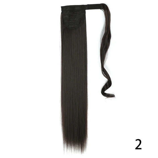 Glam Pony 22" Clip-In Straight Ponytail – Instant Volume & Style Extension - Glamorize Hair & Beauty 