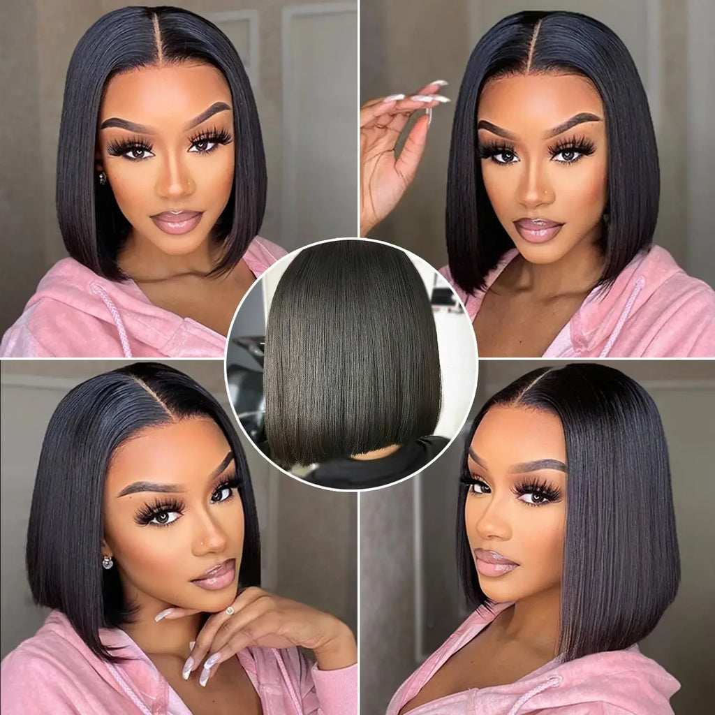 Instant Glam Glueless 4x4 HD Lace Bob Wig | Ready-to-Wear Perfection - Glamorize Hair & Beauty 