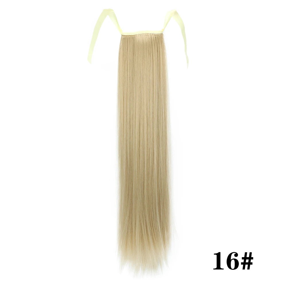 Glam Pony 22" Clip-In Straight Ponytail – Instant Volume & Style Extension - Glamorize Hair & Beauty 