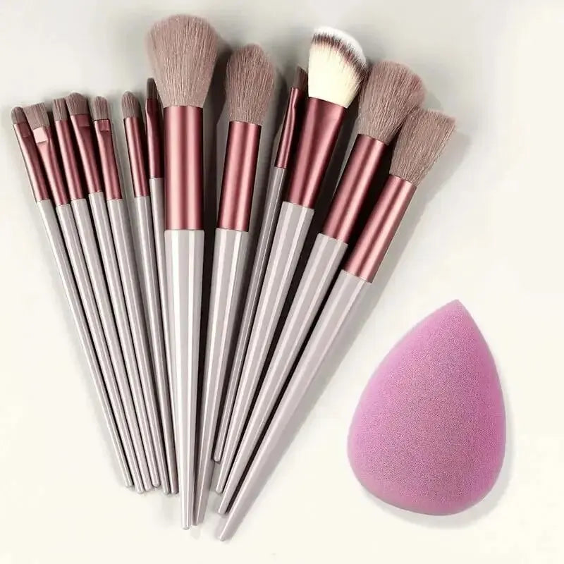 LuxeBlend™ Professional Makeup Brush Set – Soft Fluffy Precision Tools - Glamorize Hair & Beauty 