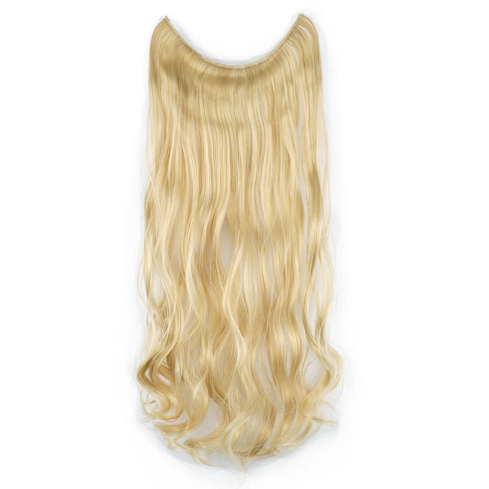 HaloGlam Invisible Wavy Hair Extensions – 17 Color Collection - Glamorize Hair & Beauty 