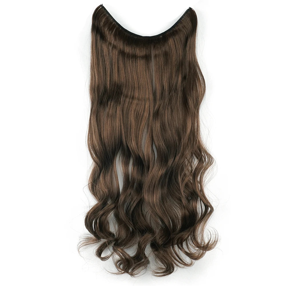 HaloGlam Invisible Wavy Hair Extensions – 17 Color Collection - Glamorize Hair & Beauty 