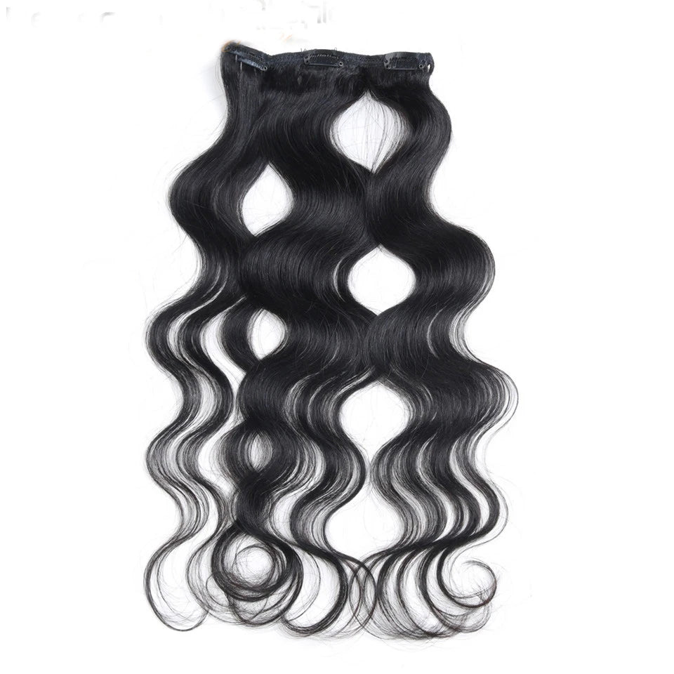 Brazilian Body Wave Clip-In Extensions – Luxurious Remy Human Hair - Glamorize Hair & Beauty 