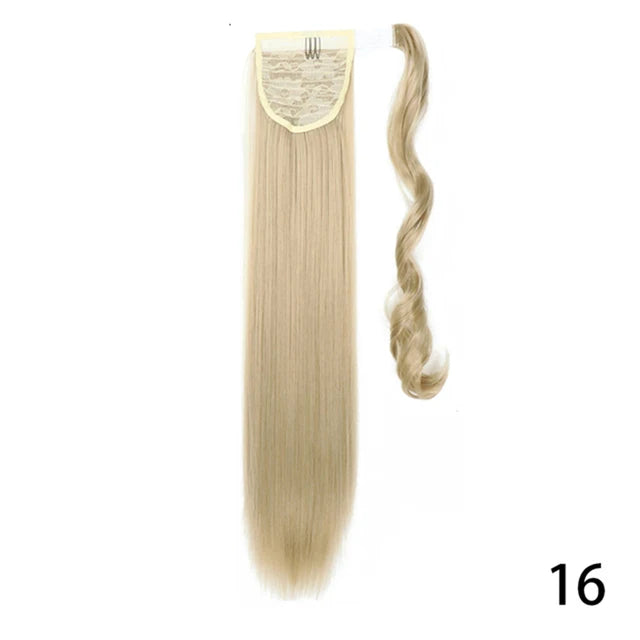 Glam Pony 22" Clip-In Straight Ponytail – Instant Volume & Style Extension - Glamorize Hair & Beauty 