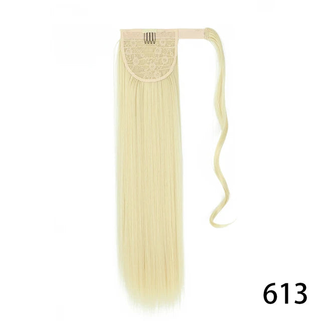 Glam Pony 32" Clip-In Straight Ponytail – Instant Volume & Style Extension - Glamorize Hair & Beauty 