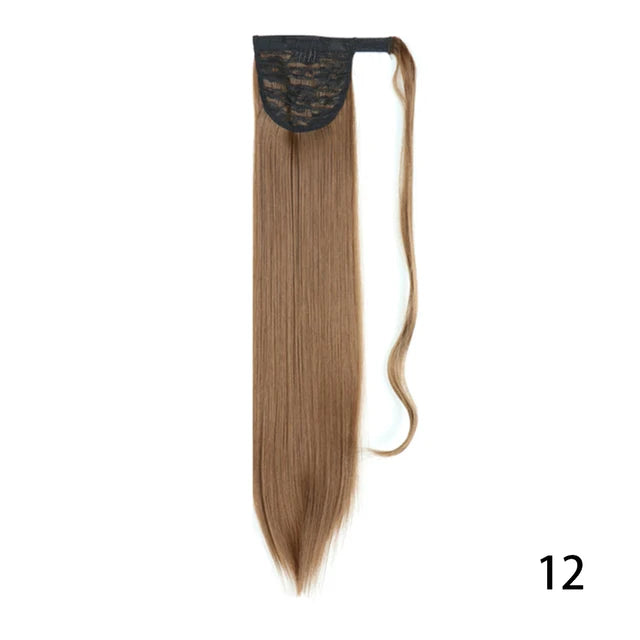 Glam Pony 22" Clip-In Straight Ponytail – Instant Volume & Style Extension - Glamorize Hair & Beauty 