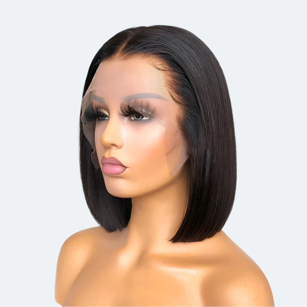 SleekTress T-Part Lace Bob Wig – Brazilian Straight Elegance - Glamorize Hair & Beauty 