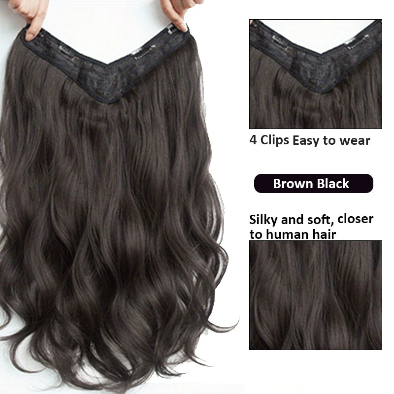 LuxeWave Invisible Extensions – Full-Body Wavy Glam - Glamorize Hair & Beauty 