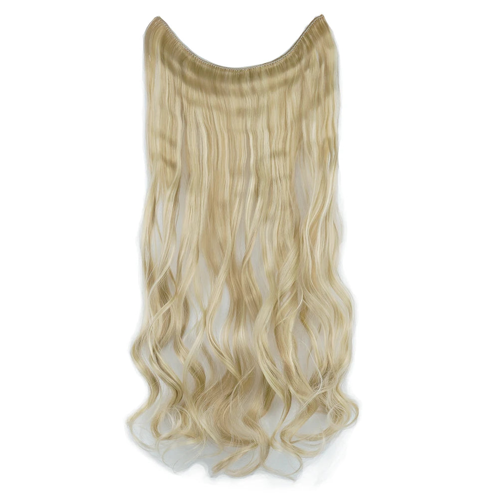 HaloGlam Invisible Wavy Hair Extensions – 17 Color Collection - Glamorize Hair & Beauty 